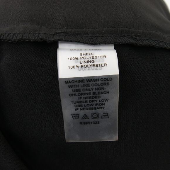 Vince Camuto Dress Pants Black Wide Leg Front Pleat Satin Pleated Trousers 24W - Picture 11 of 12